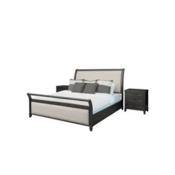 3pc Cindi Sleigh Bedroom Set Gray - Abbyson Living -Baxton Studio Shop GUEST 40fc890c 269c 471d a454 4f8147ef0807