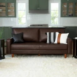 Hobbes Mid-Century Leather Sofa - Abbyson Living