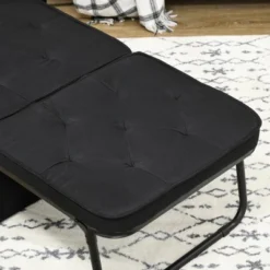 HOMCOM Ottoman Sofa Bed, 4 In 1 Multi-Function Button Tufted Folding Sleeper Chair Bed With Adjustable Backrest, Pillow, Side Pocket 12 HOMCOM Ottoman Sofa Bed, 4 In 1 Multi-Function Button Tufted Folding Sleeper Chair Bed With Adjustable Backrest, Pillow, Side Pocket -Baxton Studio Shop GUEST 41953d97 dd0e 4893 99fa f981a39c6386