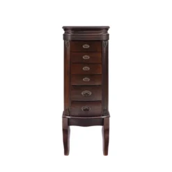 Verona Italian Influenced Jewelry Armoire Espresso - Powell Company -Baxton Studio Shop GUEST 4199f2fb 4cef 463b b4bd 3e78a0c3101b