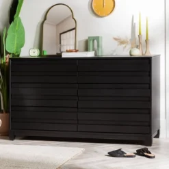 Ilya Solid Wood Modern Panel Front 6 Drawer Dresser - Saracina Home 22 Ilya Solid Wood Modern Panel Front 6 Drawer Dresser - Saracina Home -Baxton Studio Shop GUEST 4253131c c54b 4d02 a982 7437557ea53a