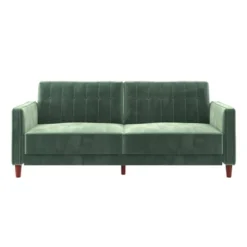 Pin Tufted Velvet Transitional Futon - Room & Joy -Baxton Studio Shop GUEST 42558902 379d 4c73 83dd d53d828ec34f