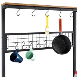 Yaheetech Kitchen Bakers Rack With 4 Storage Shelves -Baxton Studio Shop GUEST 4255ef3d 3f7b 4f45 b45c c247e3ed908b