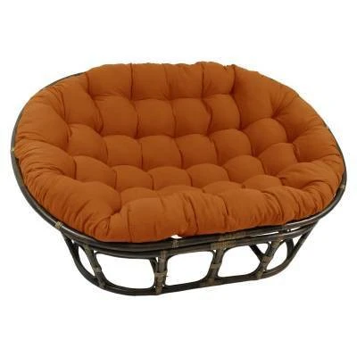63"x45" Double Papasan With Twill Cushion - International Caravan 18 63"x45" Double Papasan With Twill Cushion - International Caravan - Image 18