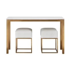 Gloria Marble Top Console Table Avalon Gold - Treasure Trove Accents -Baxton Studio Shop GUEST 445eb2c4 f16b 4feb b1de d542ddb234b1