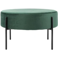 Lisbon Round Cocktail Ottoman - Safavieh -Baxton Studio Shop GUEST 44f40696 a0a9 45ea 8fc5 a511da70e335