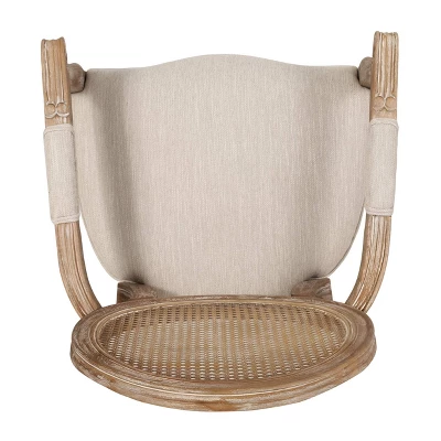 Set Of 4 Judith French Country Wood And Cane Upholstered Dining Chairs - Christopher Knight Home 5 Set Of 4 Judith French Country Wood And Cane Upholstered Dining Chairs - Christopher Knight Home - Image 5