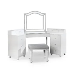 Urman Storage Drawers Vanity Set - HOMES: Inside + Out 12 Urman Storage Drawers Vanity Set - HOMES: Inside + Out -Baxton Studio Shop GUEST 46610fb8 95cc 425d 96c1 89bce8fdf754
