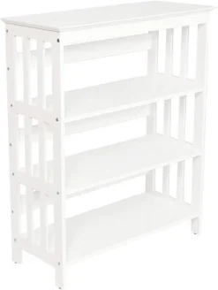 Legacy Decor 3 Tier Wooden Bookshelf Bookcase Shelves -Baxton Studio Shop GUEST 46ab44fe 18ae 415b 933a 1fb543b8229c
