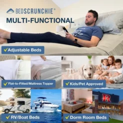 Bed Scrunchie 360 Degree Bed Sheet Tightener And Extender - 1 Pack -Baxton Studio Shop GUEST 47712fcf 9c8f 4030 b6f0 0a6aa355cedb