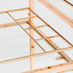 Alcott 3 Tier Bar Cart Bright Gold - Angelo:HOME -Baxton Studio Shop GUEST 47b0ee22 906b 4c0b ac73 0fd0789d1170