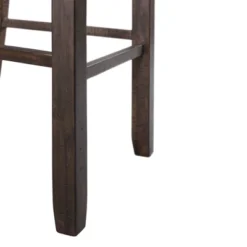 2pc 30" Stanford Swirl Back Barstool Set Smokey Walnut - Picket House Furnishings -Baxton Studio Shop GUEST 4894baae 468d 4238 86dd fcef8841035b