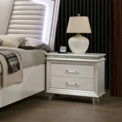 2pc Granite Nightstand And Chest Set Pearl White - HOMES: Inside + Out -Baxton Studio Shop GUEST 4ac1ce96 df83 483f a1dd 6bfb17625965