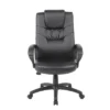 Executive High Back Leatherplus Chair Black - Boss Office Products