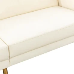 Lanna 76"Wide Vegan Leather Modern Style Convertible Futon Sofa Bed For Living Room Guest Bedroom | ARTFUL LIVING DESIGN -Baxton Studio Shop GUEST 4b88fbc9 e903 403c b69d d70407a5deba