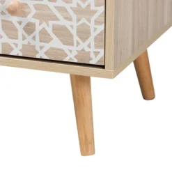 Beau Two-Tone Wood 3 Drawer Storage Cabinet White/Natural Brown - Baxton Studio 13 Beau Two-Tone Wood 3 Drawer Storage Cabinet White/Natural Brown - Baxton Studio -Baxton Studio Shop GUEST 4b8974b4 17e2 426a b00b 20baffc15867