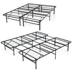 Costway Folding Metal Platform Bed Frame 13 Inch Mattress Foundation 660 LBS -Baxton Studio Shop GUEST 4be50964 f44b 4c12 93dc 3a1885a6d496