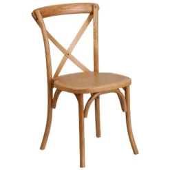 Merrick Lane Davisburg Stackable Wooden Cross Back Bistro Dining Chair -Baxton Studio Shop GUEST 4c7e76fb 2053 42e3 b8e5 0c213ecec2e2