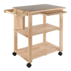 Utility Cart With Cutting Board Wood/Natural - Winsome -Baxton Studio Shop GUEST 4d9c7f1c eed3 4028 9448 638360792d82