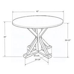 42" Litchfield Round Dining Table - Threshold™ -Baxton Studio Shop GUEST 4e260b1e e098 4c94 aa81 80d76669bb73