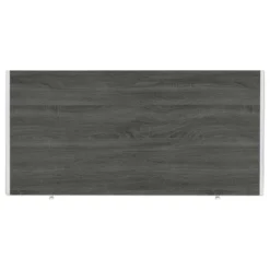 Wallice 2 Drawer Writing Desk With Chrome Base Weathered Gray - Coaster -Baxton Studio Shop GUEST 4e9ebbc7 4380 42ee bb99 d0c45b537703