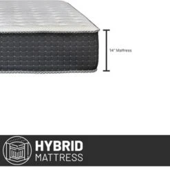 Continental Sleep 14" Ultra Soft Pocket Coil Hybrid Mattress, -Baxton Studio Shop GUEST 4f2a35e0 3978 450d b779 6599b27f841d 1