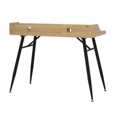 Woodford Writing Desk With Low Hutch Graphite/Ash - Calico Designs 5 Woodford Writing Desk With Low Hutch Graphite/Ash - Calico Designs - Image 5