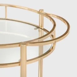 Devin Oval Metal Bar Cart Bright Gold - Lifestorey -Baxton Studio Shop GUEST 4f8f9f69 6fa4 459f b58e 9b1e4520db3e