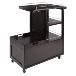 Galen Entertainment Cart With Serving Tray Wood/Espresso - Winsome 15 Galen Entertainment Cart With Serving Tray Wood/Espresso - Winsome -Baxton Studio Shop GUEST 4ff1da40 9a09 4353 9122 c0807d412cd7