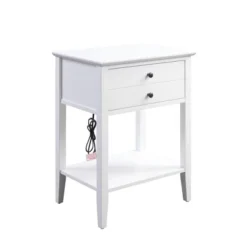 Grardor Side Table With USB Charging Dock - Acme Furniture -Baxton Studio Shop GUEST 50aa5c14 6956 41f9 ac1f 3173c73f2d12