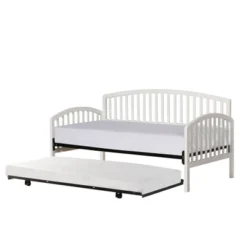 Twin Carolina Daybed With Suspension Deck And Rollout Trundle White - Hillsdale Furniture 13 Twin Carolina Daybed With Suspension Deck And Rollout Trundle White - Hillsdale Furniture -Baxton Studio Shop GUEST 50fc966a dc59 415b a8f4 0c2400e8216e