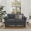 Grant River Upholstered Loveseat With 2 Pillows Gray - Hillsdale Furniture