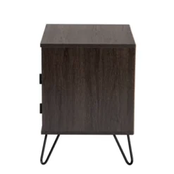 Glover Wood And Metal 2 Drawer Nightstand Brown/Gold - Baxton Studio 12 Glover Wood And Metal 2 Drawer Nightstand Brown/Gold - Baxton Studio -Baxton Studio Shop GUEST 5266e216 5fdb 4687 91f7 757aaa475402
