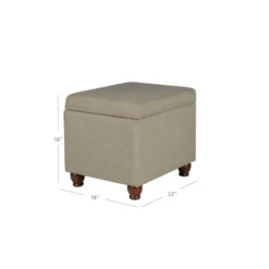 Storage Ottoman Tan - HomePop