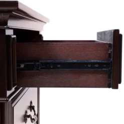 3pc California King Pennings Traditional Bed Set And Nightstand With Chest Dark Walnut - HOMES: Inside + Out -Baxton Studio Shop GUEST 5385fc09 a351 4eeb 8346 ba54f3170487