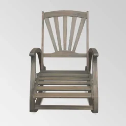 Sunview Acacia Wood Recliner Rocking Chair - Christopher Knight Home -Baxton Studio Shop GUEST 538f00a6 83fb 46e6 9496 dcd722f48680