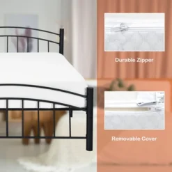 Costway FullTwinQueenKing Size 8'' Foam Mattress Jacquard Medium Firm Bed-in-a-Box Bed Room W/Removable Cover 18 Costway FullTwinQueenKing Size 8'' Foam Mattress Jacquard Medium Firm Bed-in-a-Box Bed Room W/Removable Cover -Baxton Studio Shop GUEST 53d7c046 6162 4ec5 bf31 6dafa5589bf5