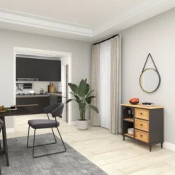 Farmhouse Wood Cabinet Black - Olivia & May 25 Farmhouse Wood Cabinet Black - Olivia & May -Baxton Studio Shop GUEST 54adb7f4 35b9 4167 b74f 5b100193035d