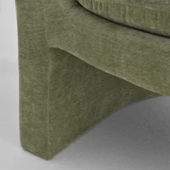 Kiki 32" Wide Contemporary Design Chenille Boasting Streamlined Silhouette Armrest Accent Barrel Chair-The Pop Maison -Baxton Studio Shop GUEST 55028b6a de59 4301 b15a a6ab18737eee