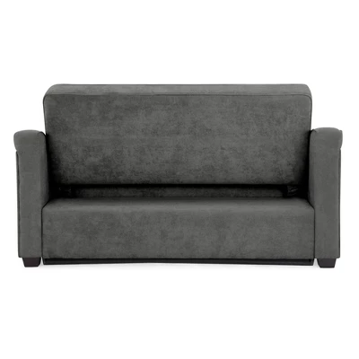 Nelson Convertible Futon Queen Sleeper Sofa Gray - Serta 8 Nelson Convertible Futon Queen Sleeper Sofa Gray - Serta - Image 8