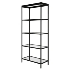 30" Wide Black Bronze Bookcase - Henn&Hart 9 30" Wide Black Bronze Bookcase - Henn&Hart -Baxton Studio Shop GUEST 55521a5b 69b5 4a8b ab3f 8833e1afbdef