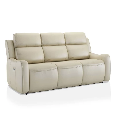 Morada Powered Faux Leather Recliner Sofa - HOMES: Inside + Out 3 Morada Powered Faux Leather Recliner Sofa - HOMES: Inside + Out - Image 3