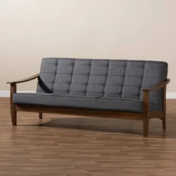 Larsen Wood Sofa Gray - Baxton Studio -Baxton Studio Shop GUEST 56671d07 2beb 4321 a7a3 6f2cd9a74611