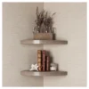 (Set Of 2) 11.5" X 1.5" Radial Floating Corner Shelves - Danya B.
