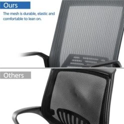Yaheetech Adjustable Mid-Back Office Chair Computer Chair With Wheels -Baxton Studio Shop GUEST 56d12895 0863 4db2 a940 d6fb0792436e