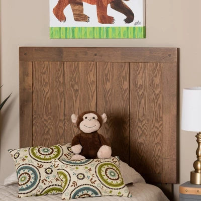 Patwin Wood Headboard Walnut - Baxton Studio 2 Patwin Wood Headboard Walnut - Baxton Studio - Image 2