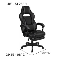 Flash Furniture Gaming Desk With Cup Holder/Headphone Hook/Monitor Stand & Reclining Back/Arms Gaming Chair With Footrest -Baxton Studio Shop GUEST 575510b0 5eb1 449b 809d a2cf50fdfbe6