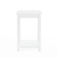 Middlebury Wood End Table With Tray Shelf White - Alaterre Furniture -Baxton Studio Shop GUEST 583985b5 03e1 42f7 94bb 48c86aa25fec
