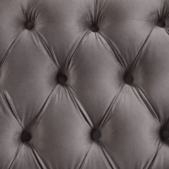 Pernice Button Tufted Chenille Loveseat Gray - HOMES: Inside + Out -Baxton Studio Shop GUEST 5885ce8d 3fc5 459f 9474 98dc47d31b02