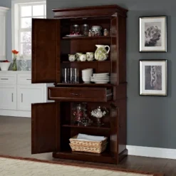 Parsons Pantry Storage Wood/Mahogany - Crosley -Baxton Studio Shop GUEST 58a3b6fe dc9e 42ee b077 2af09b9366cc